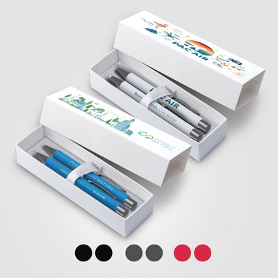Bowie Pen & Pencil Gift Set with ColorJet Box - Full-Color Inkjet